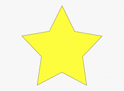 Star Lang Clip Art - Yellow Star With Black Background ...