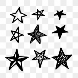 Doodle Stars Png, Vector, PSD, and Clipart With Transparent ...