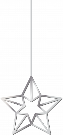 Hanging Star Silver Transparent PNG Clip Art | Gallery ...