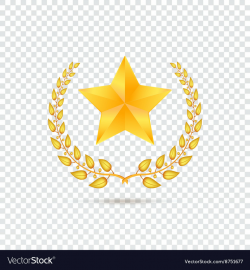 Star on transparent background