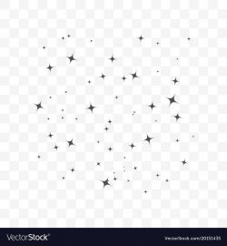 Stars on sky icon on transparent background