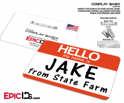 Jake From State Farm Cosplay ID Badge