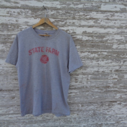 No. 192 State Farm Distressed Tee Size Large