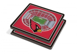 NFL Arizona Cardinals 3D StadiumViews 2-Pack Coaster Set - State Farm  Stadium