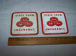 2 STATE FARM Insurance Reflective Durable Bumper Sticker ...
