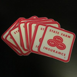 2 STATE FARM Insurance Reflective Durable Bumper Sticker ...