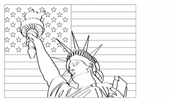 Free Coloring Book Page Of Statue Of Liberty, Download Free ...
