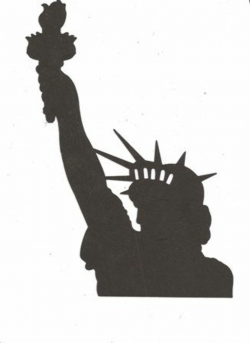 Bust of the Statue of Liberty silhouette | Silhouette clip ...