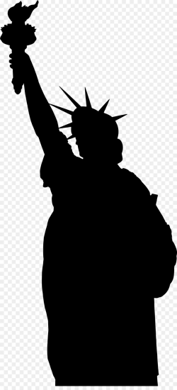 Statue Of Liberty Cartoon clipart - Silhouette, Illustration ...