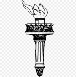 liberty torch drawing - statue of liberty torch clipart PNG ...
