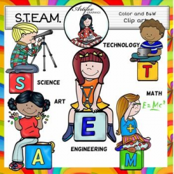 S.T.E.A.M Clip Art | Clip art, Art worksheets, Math art