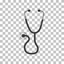 Photostock Vector Stethoscope Sign Illustration Dark Gray Icon On ...