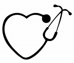 Heart-Shaped Stethoscope Vinyl Decal by AlishaLynchStudios on Etsy ...