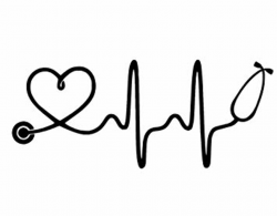 Amazon.com: Nurse Stethoscope Heartbeat Vinyl Decal Sticker Window ...