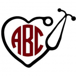 stethoscope monogram