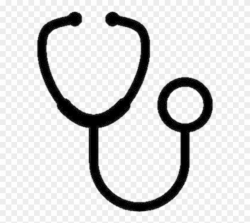 Logo Steth - Stethoscope Silhouette Png Clipart (#3662362) - PinClipart