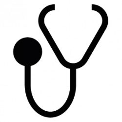 Stethoscope Silhouette | Silhouette of Stethoscope
