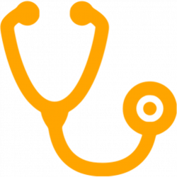 Orange stethoscope icon - Free orange stethoscope icons