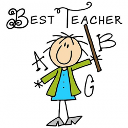 Stick Figure Best Teacher ABC | Stick figure drawing, Stick ...