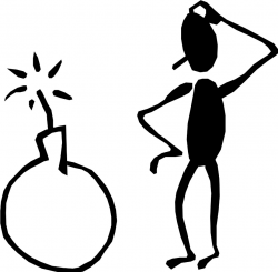 Thinking stick figure clipart clipart - Clipartix