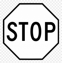 Picture Black And White Stock Stop Sign Clipart Black ...