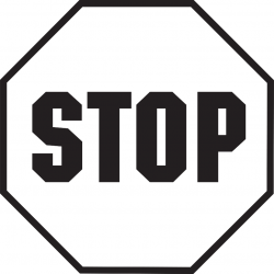 Stop sign clipart 2 - WikiClipArt