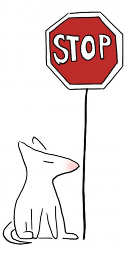 Stop Sign Dog | Art Print