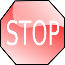 Editable stop sign clipart - ClipartPost