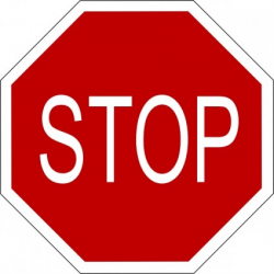 Black And White Stop Sign Clipart | Clipart Panda - Free ...