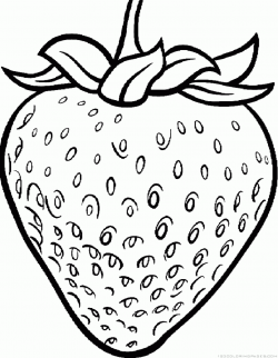 Strawberry Coloring Picture | Strawberry Coloring Pages | Fruit ...