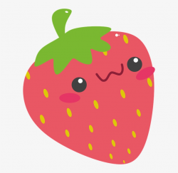 Strawberry Clipart Kawaii - Cute Strawberry Png PNG Image ...