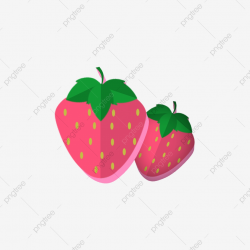 3d Wind Cartoon Simple Fruit Plant Strawberry, Cartoon, Fresh ...