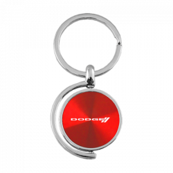 Au-TOMOTIVE GOLD Dodge Stripe Logo Red Spinner Key Fob