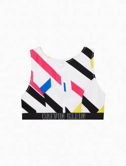 Intense Power Stripe Open Back Cropped Top | Calvin Klein