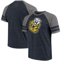 Men\'s Fanatics Branded Navy/Gray Michigan Wolverines College ...
