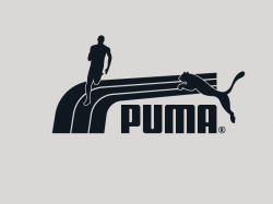 Puma - Track Stripe Logo+runner by Helvetiphant™ on Dribbble