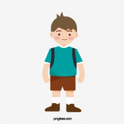 Hand Painted Boy Student Clipart, Clip Art, Lovely, Student ...
