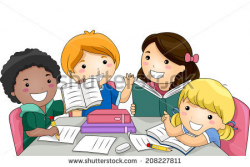 Studying With Friends Clipart