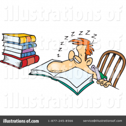 Studying Clipart #1048698 - Illustration by toonaday