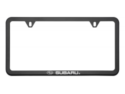 Subaru License Plate Frame - Subaru Logo Black (Part No ...