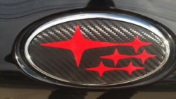 Details about 2002 - 2005 CARBON FIBER Subaru WRX STI Impreza Vinyl Badge  Emblem Overlays JDM