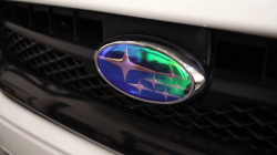 Neo Chrome Subaru Emblem Vinyl Overlay Install