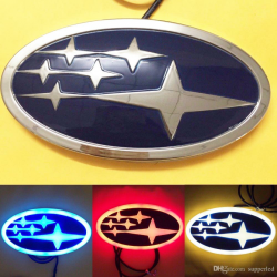 Newest Design 4D Stylish LED Logo Decoration Badge Emblem Light For Subaru  Forester Legacy XV Red/White/Blue Option Strobe Light Kits For Vehicles ...