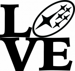 LOVE SUBARU | Sticker | Subaru, Subaru logo, Subaru impreza