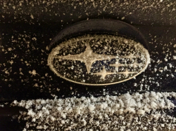 0/300 Snowy Subaru Badge Wallpaper : subaru