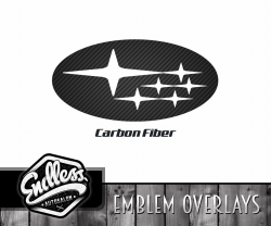 Subaru Carbon Fiber Emblem Overlays