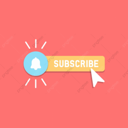 Cool Vector Subscribe Button With Cursor And Notification ...