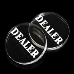 Details about Transparent DEALER Button 58mm Diameter Super Cool Poker Game  Fancy Acrylic Gift