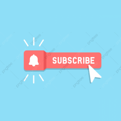 Cool Vector Subscribe Button With Cursor And Notification ...