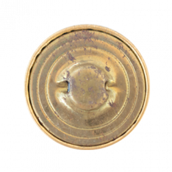 Fancy Metal Filigree Button #1966 27mm Antique Gold (17 Pieces)